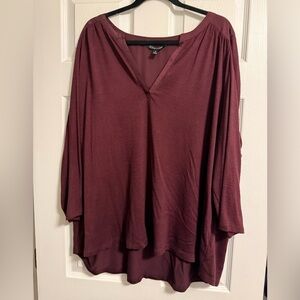 41 Hawthorn Deep Red Women's Blouse